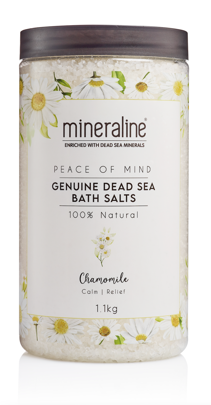 Peace of Mind Chamomile Bath Salts | أملاح البحر الميت بزيت البابونج