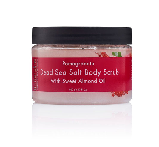 Pomegranate Dead Sea Salt Body Scrub| مقشر للجسم بأملاح البحر الميت وزيت اللوز الحلو والرمان