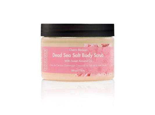 Cherry Blossom | Dead Sea Salt Body Scrub | مقشر للجسم بأملاح البحر الميت وزيت اللوز الحلو برائحة زهرة الكرز